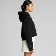 Hanorac Femei Crop Negru - imagine 2